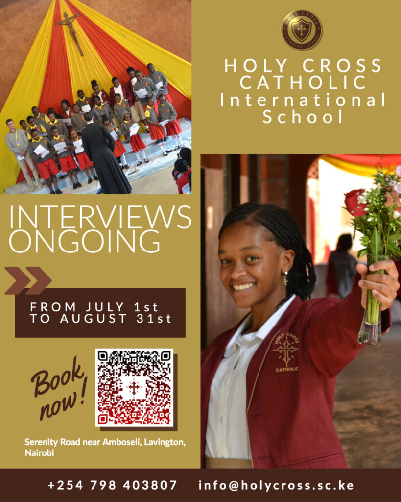 Holy Cross Catholic International School, interviews ongoing. 
