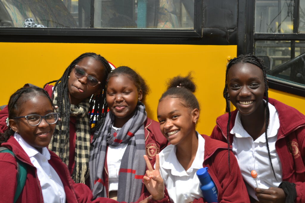 Holy Cross Catholic International School Girls at the Nairobi International Trade Fair