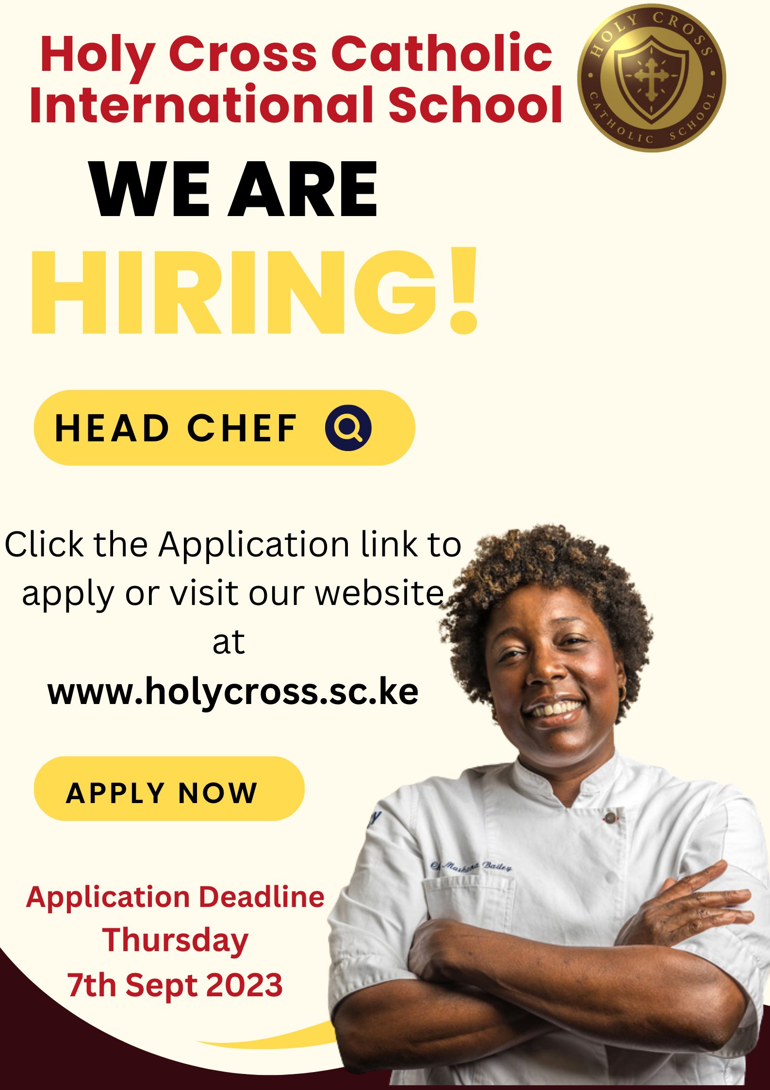 Head Chef advert poster